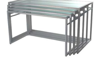 Glass Top Nested Tables